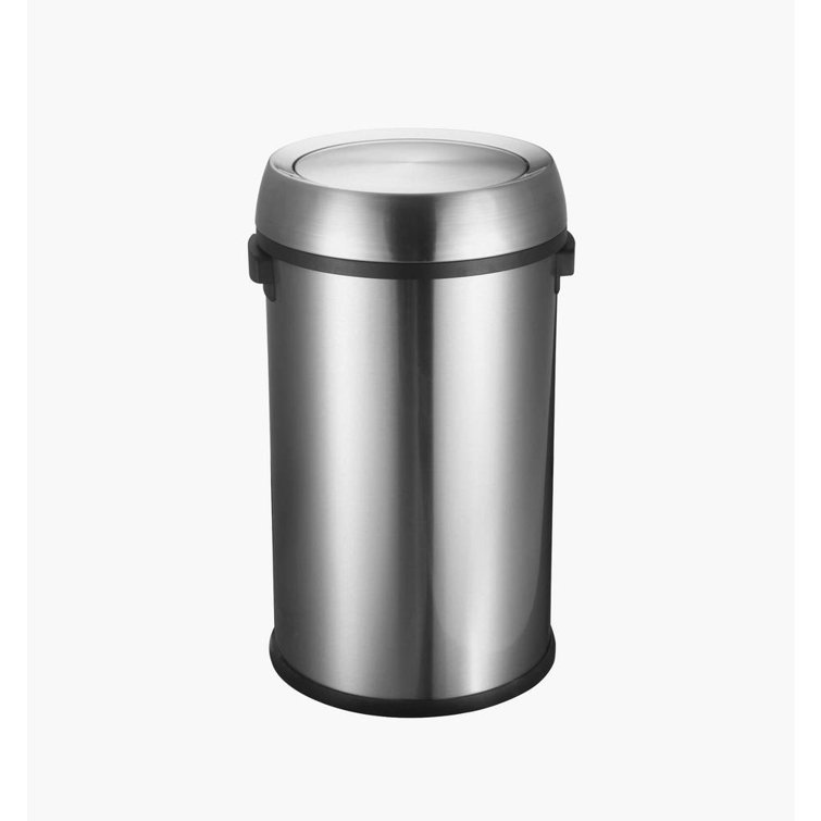 Alpine Industries Stainless Steel Swivel Trash Can Lids Wayfair Canada   Stainless Steel Swivel Trash Can Lids 